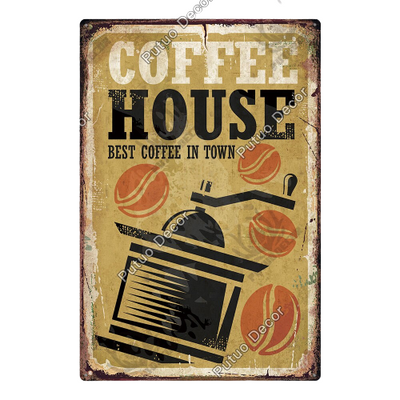 Tableau Vintage Cafetiere