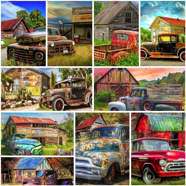 Tableau Vintage Camion