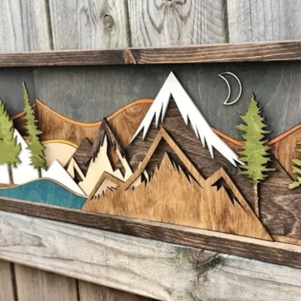 Tableau Vintage En Bois