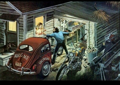 Tableau Vintage Voitutre