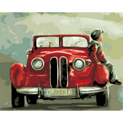 Tableau Voiture Ancienne Vintage Enfant