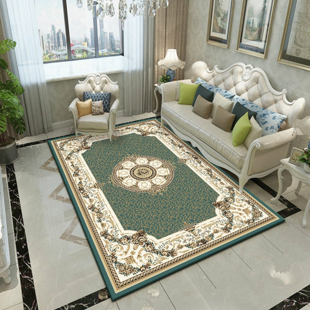 Tapis Jaune Vert Vintage