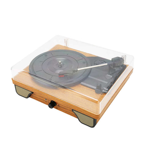 Tourne disque vintage bois