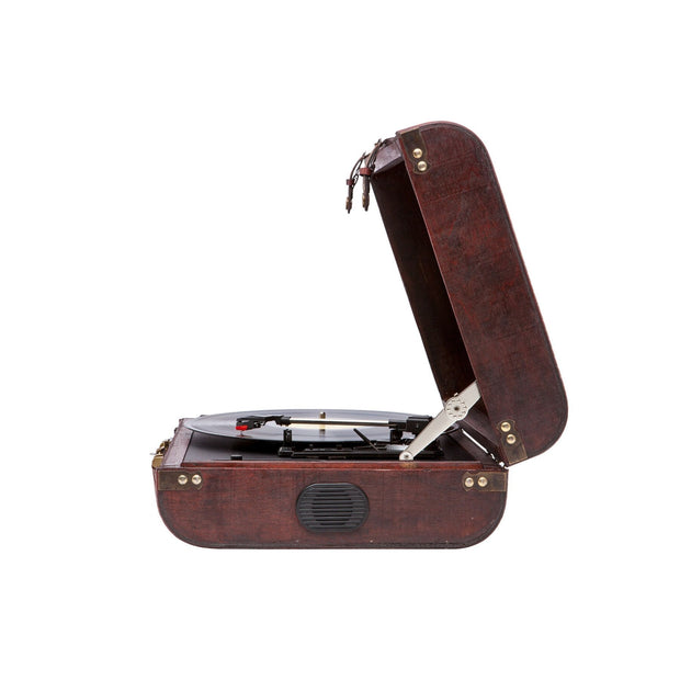 Tourne disque vintage caisse en bois