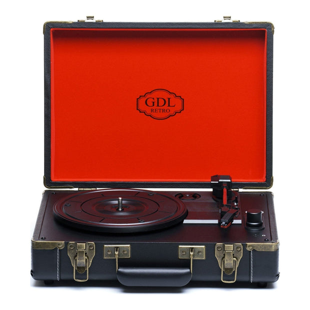 Tourne disque vintage rouge