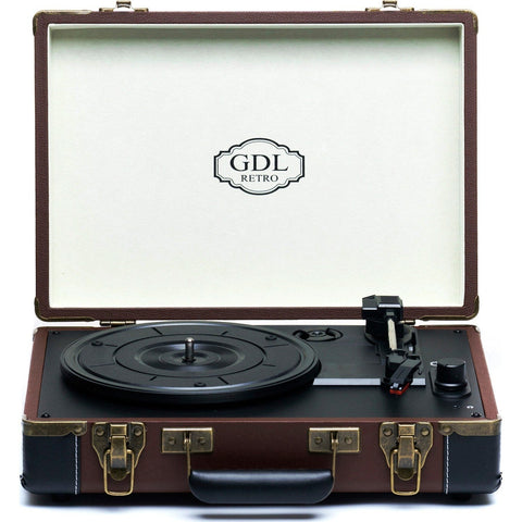 Tourne disque vintage rouge