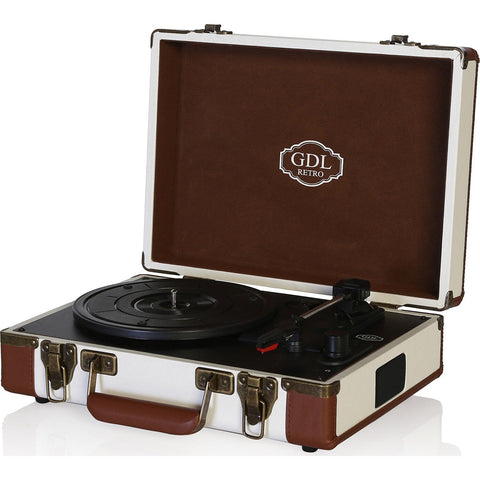 Tourne disque vintage rouge