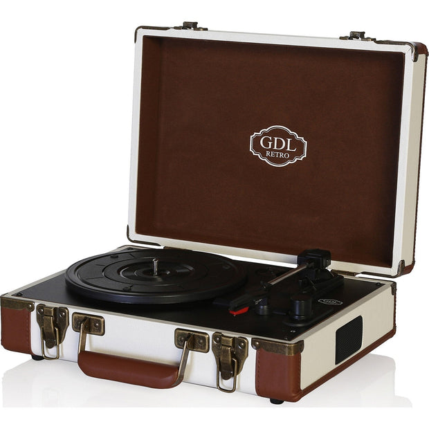 Tourne disque vintage rouge