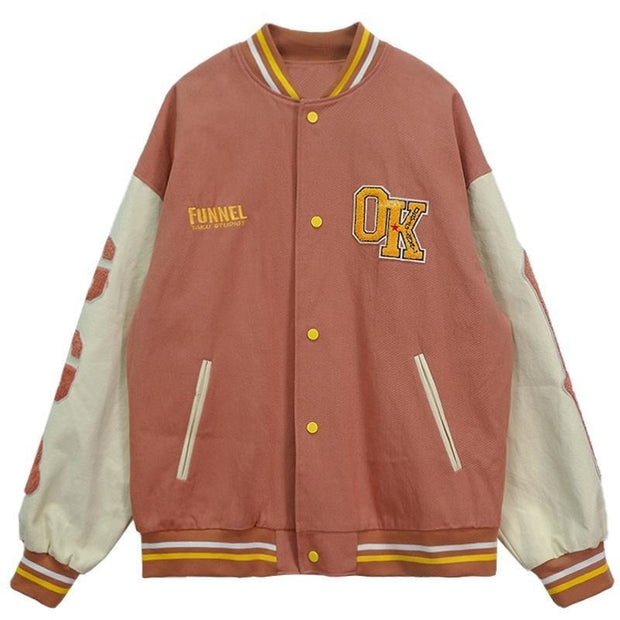 Veste Baseball Femme Vintage