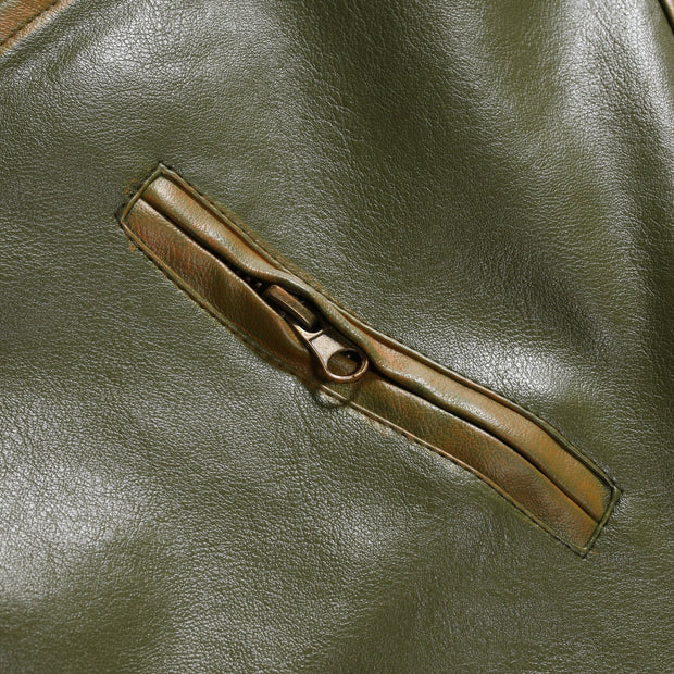 Veste En Cuir Pour Homme Vintage