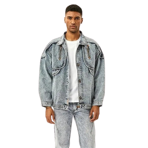 Veste en jeans oversize homme hotsell