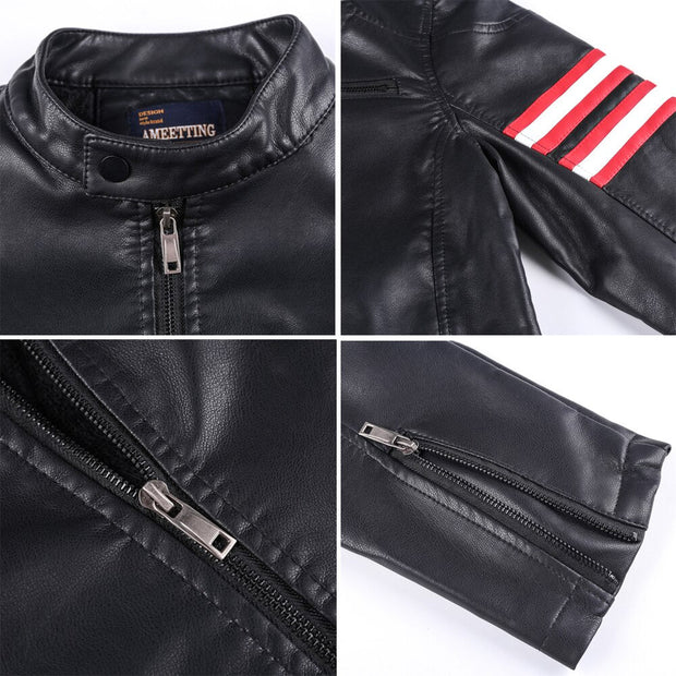 Veste Homme Motard Vintage