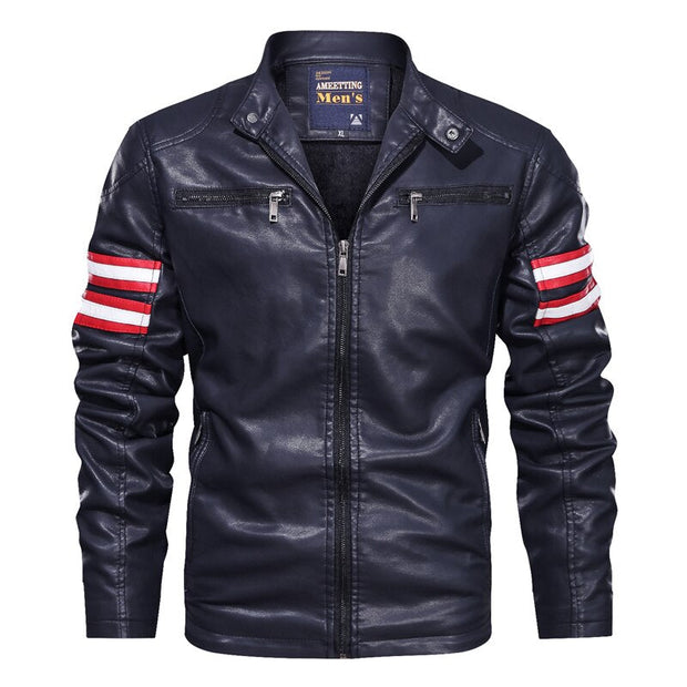 Veste Homme Motard Vintage