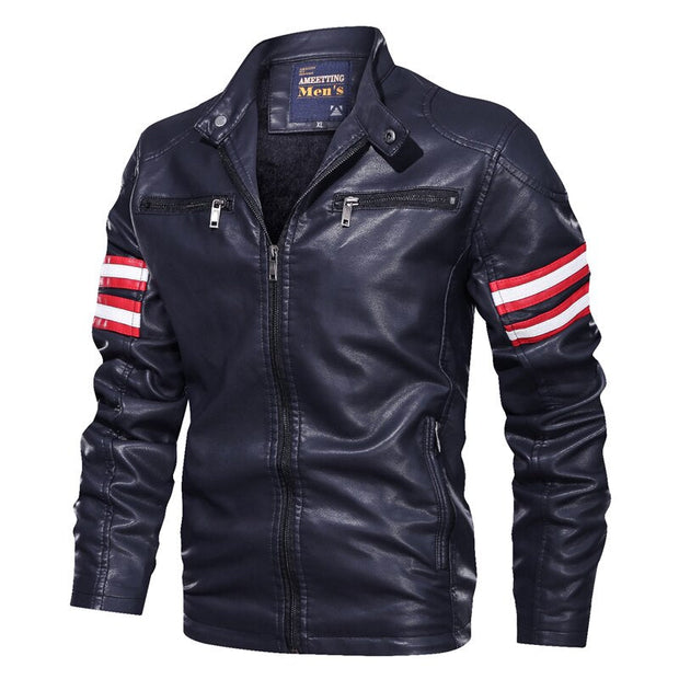 Veste Homme Motard Vintage