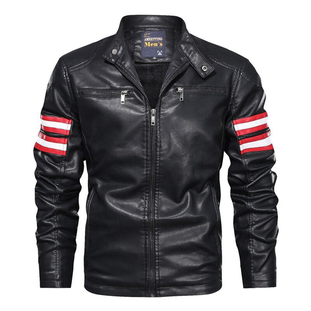 Veste Homme Motard Vintage