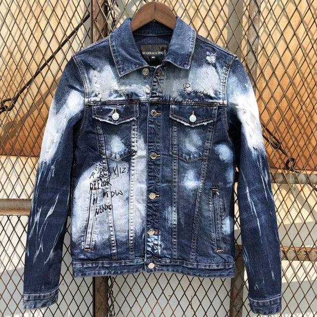 Veste Jean Moto Vintage