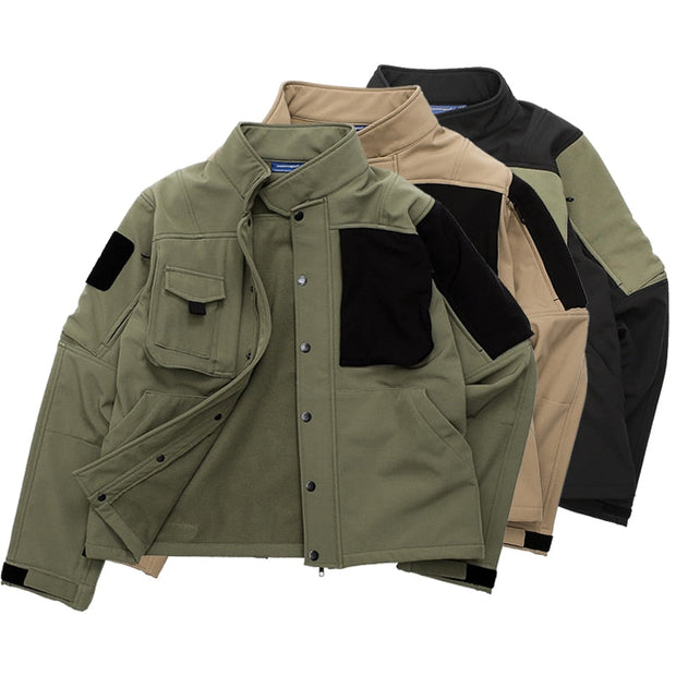 Veste Militaire Vintage Kaki Homme