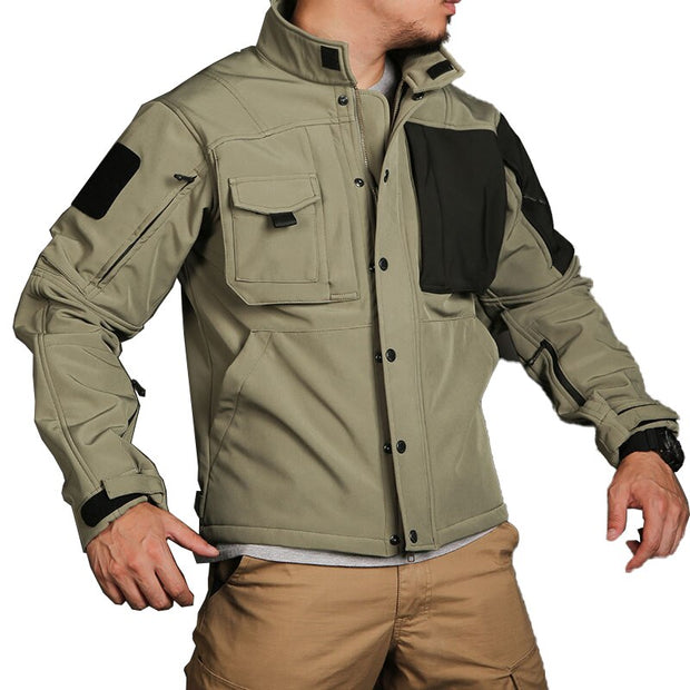 Veste Militaire Vintage Kaki Homme