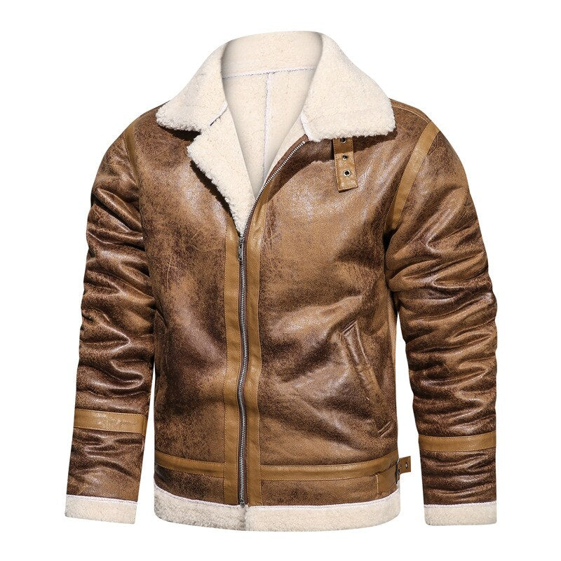 Veste En Cuir Véritable Homme Biker – Style Vintage Rétro, Hiver Chaud, Motard, Cuir Authentique, Coupe Ajustée