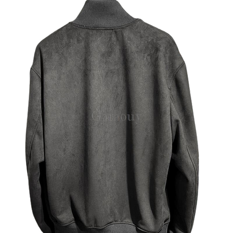 Veste Style Vintage À Col Zippé