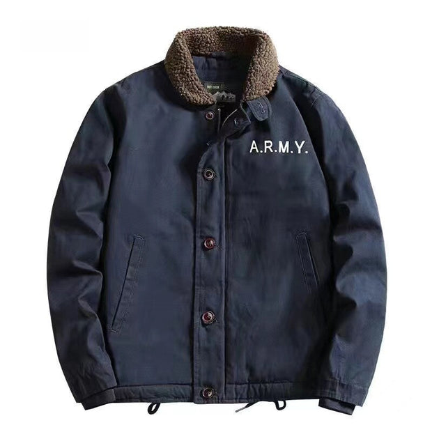 Veste Travail Vintage Bleu