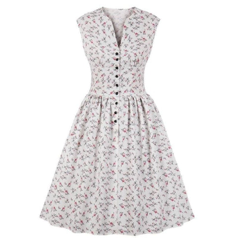 Vintage Robe Outfi Blanc