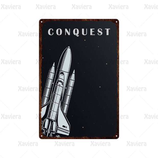 Vintage Rocket Poster