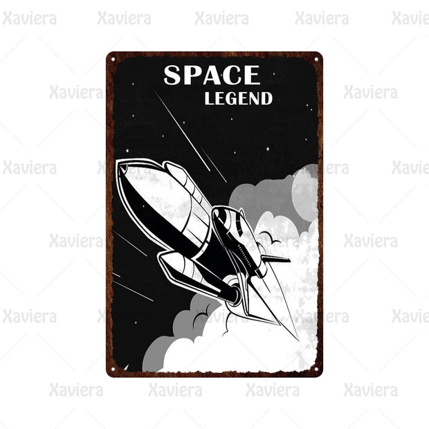 Vintage Rocket Poster