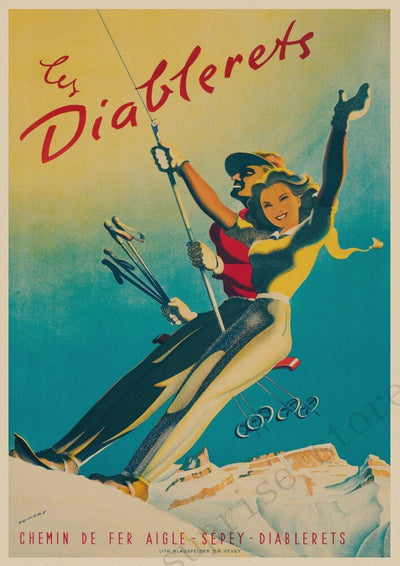 Vintage Ski Poster Images