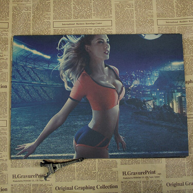 Vintage Sport Poster Femme