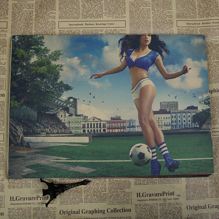 Vintage Sport Poster Femme