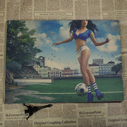 Vintage Sport Poster Femme