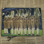 Vintage Sport Poster Femme