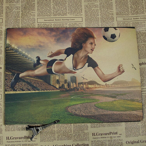Vintage Sport Poster Femme