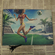 Vintage Sport Poster Femme