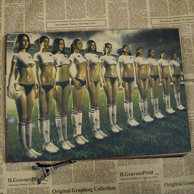Vintage Sport Poster Femme