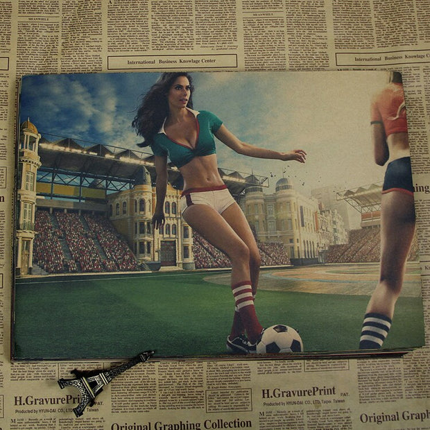 Vintage Sport Poster Femme
