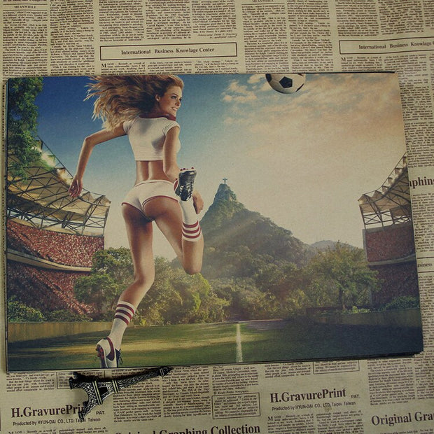 Vintage Sport Poster Femme