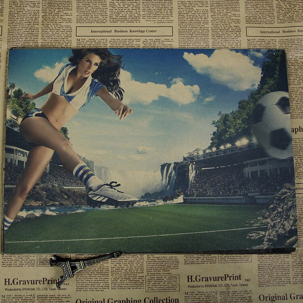 Vintage Sport Poster Femme