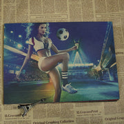 Vintage Sport Poster Femme