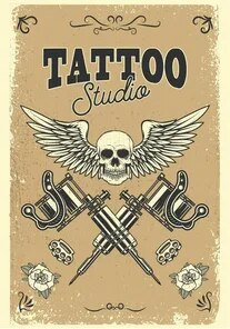 Vintage Tattoo Poster